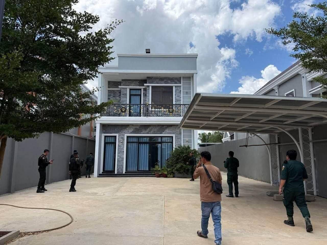 巴维特突查涉嫌网络诈骗别墅,4名越南人被捕