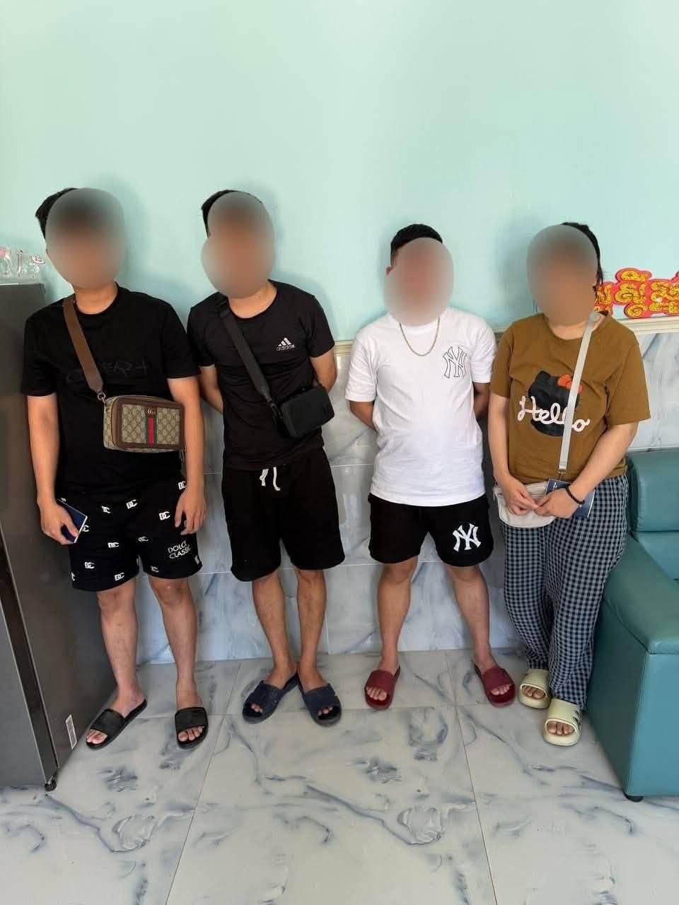 巴维特突查涉嫌网络诈骗别墅,4名越南人被捕