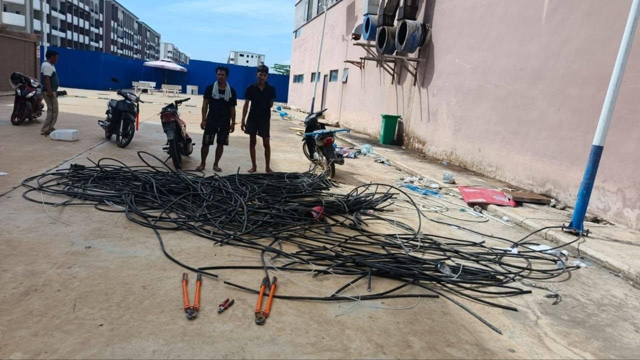 柴桢省巴域市5人因盗窃园区财产被抓