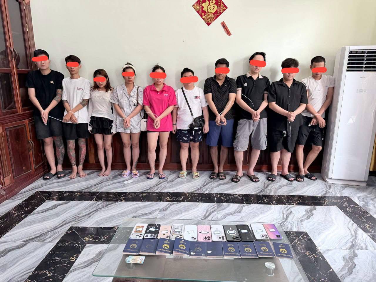 金边丹哥区捣毁网络诈骗团伙6人被送监