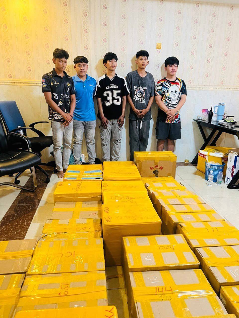 金边丹哥区捣毁网络诈骗团伙6人被送监