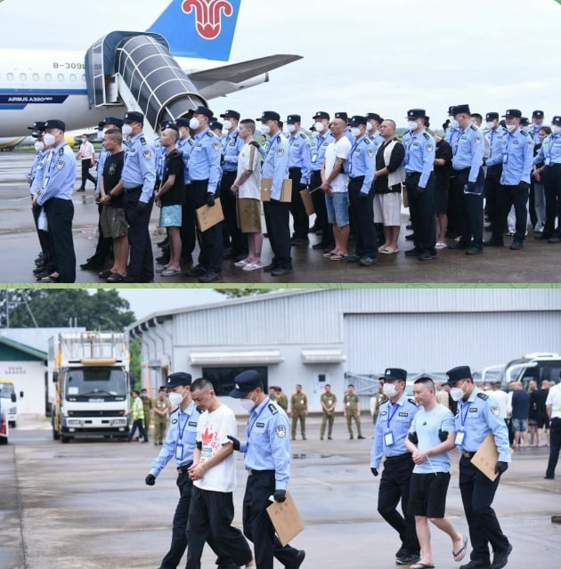 老挝向中方移交98名涉网络犯罪中国籍人员