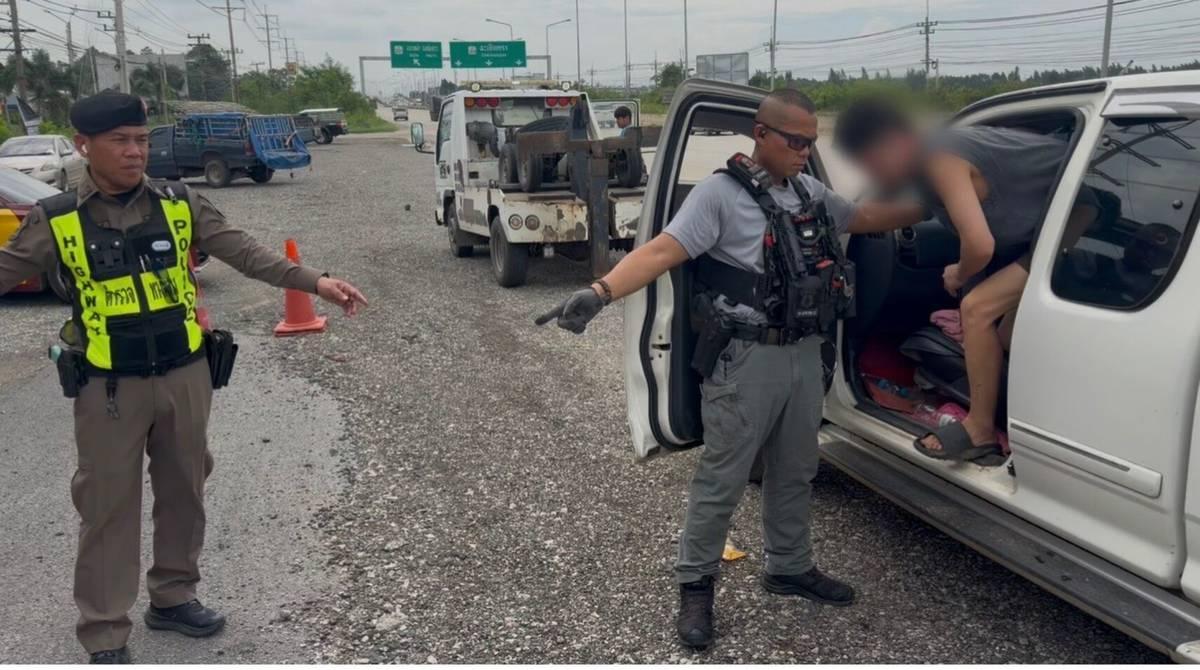 泰国北柳府截获偷渡车 4名中国籍男子落网
