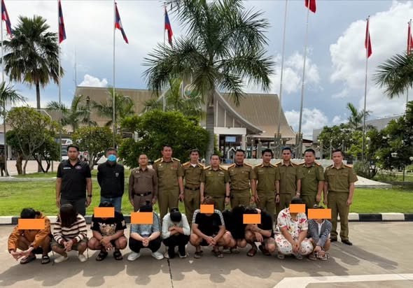 老挝打掉“ตอง 999”非法网赌窝点,10名泰国人被遣返