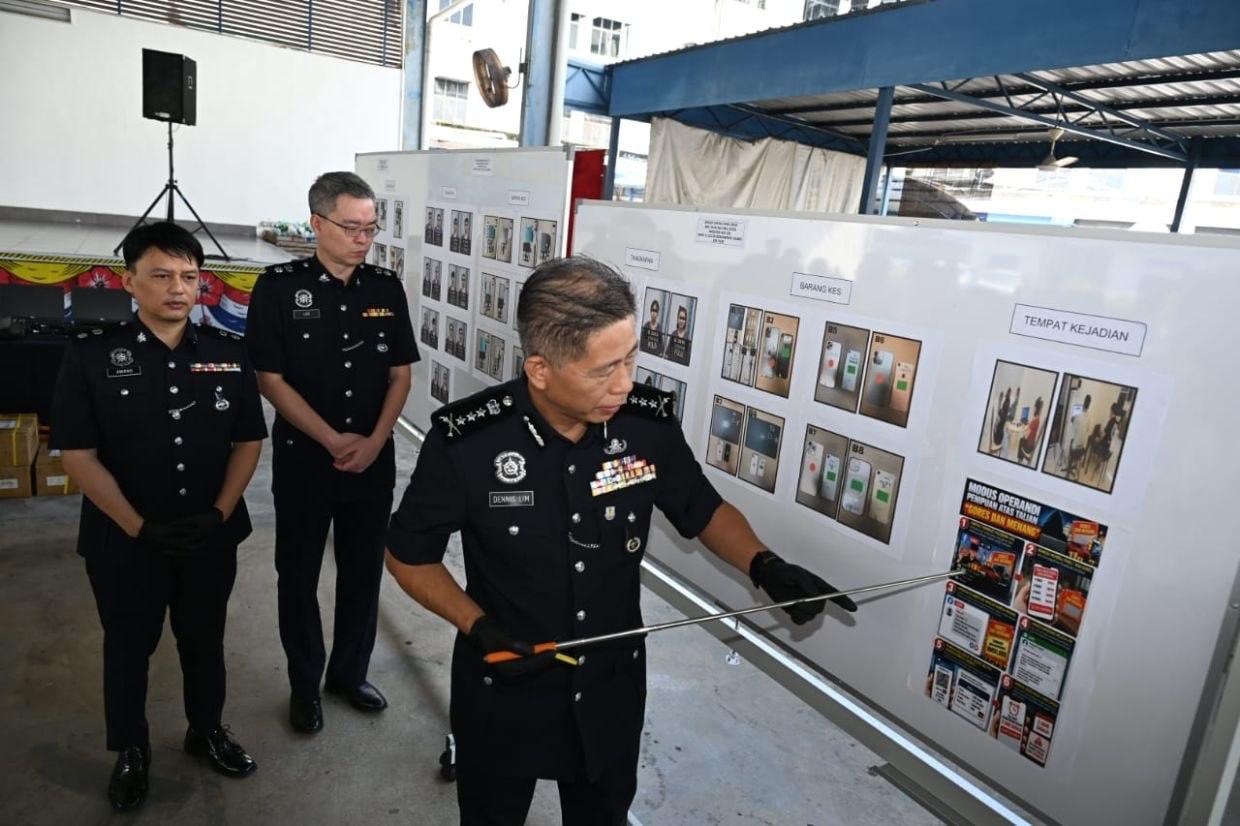槟城警方通报破获3个线上“刮刮乐”诈骗窝点，共逮捕29名外国人，包括19名中国人…