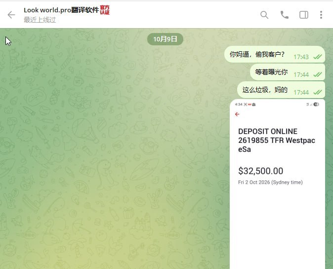 网友曝光look work pro翻译器偷客户并拒担责