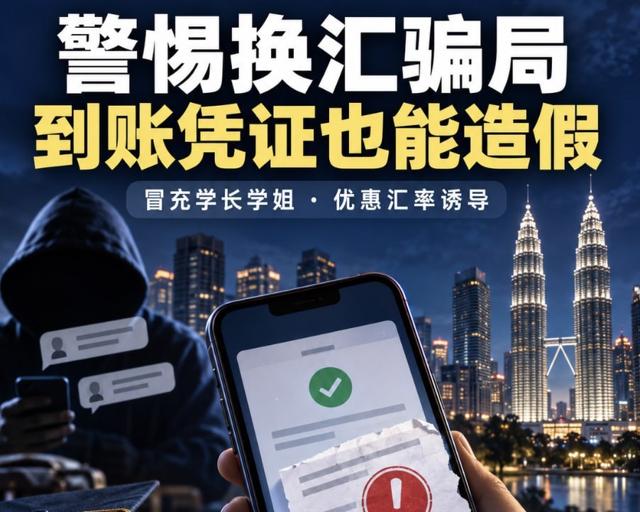 中国驻马来西亚大使馆提醒同胞防范街头诈骗