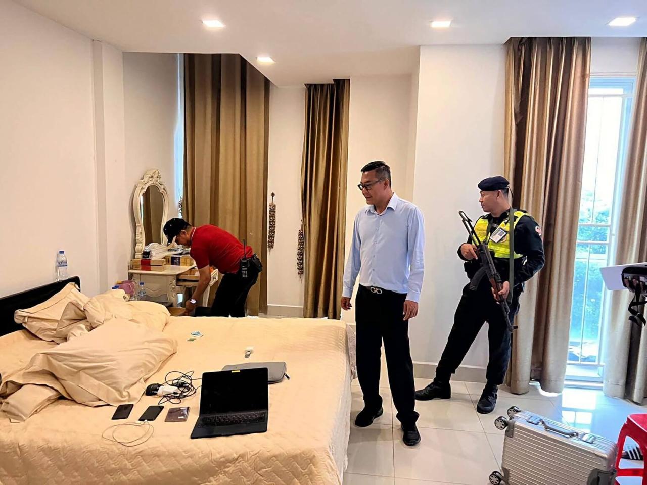 金边3名中国人涉电诈及洗钱案被查