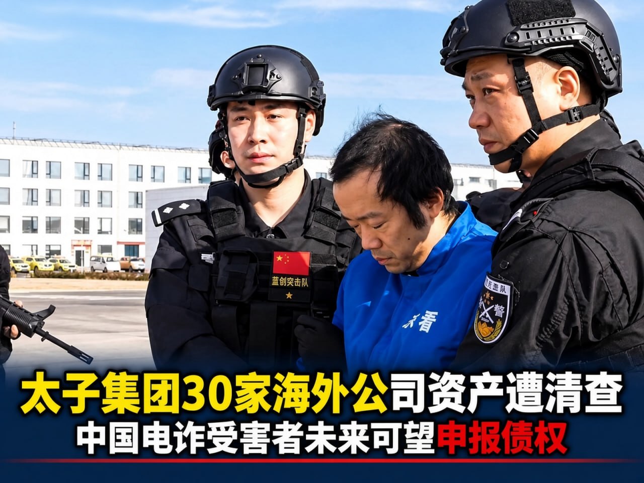 太子集团30家海外公司资产遭清查 电诈受害者可望申报债权