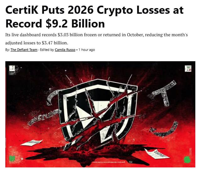 2026年加密行业损失达92亿美元创纪录